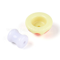 2 шт. непрозрачные акриловые эмалевые бусины&nbsp;MACR-N018-15C