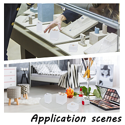 4 шт. 3 стильных акриловых декоративных аксессуаров подставки для демонстрации ювелирных изделий&nbsp;ODIS-PH0001-42