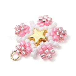 Подвески-звезды из стеклянных бусин&nbsp;PALLOY-MZ00641