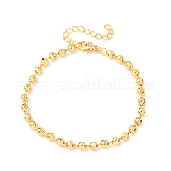 Браслеты из латунных бусин для женщин&nbsp;BJEW-C140-16G