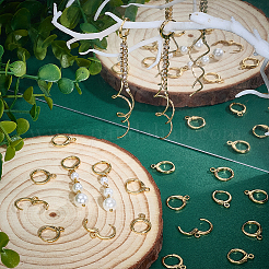 60 шт. латунные серьги с защелкой&nbsp;KK-PH0014-02