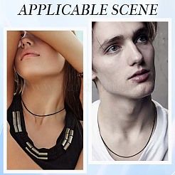 Изготовление 10 шт. круглых кожаных шнуров для ожерелий&nbsp;MAK-CL0001-01C