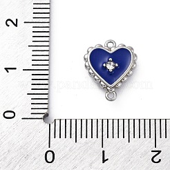 Подвески-сердечки из нержавеющей стали 304 с эмалированными вставками&nbsp;STAS-M110-04P