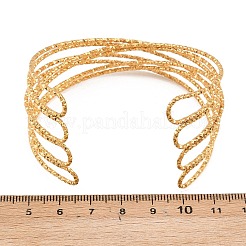 Браслеты-манжеты из нержавеющей стали 304 для женщин&nbsp;BJEW-Z155-05G