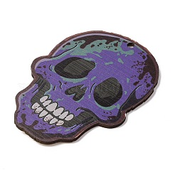 Большие деревянные подвески с принтом в стиле Хэллоуина&nbsp;LS-WOOD-I016-01G