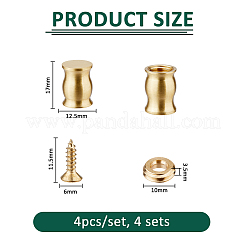 4 комплект латунных мебельных накладок&nbsp;FIND-FH0016-58D