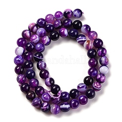 Натуральные полосатые агатовые / полосатые агатовые бусинки&nbsp;G-H037-A02-03