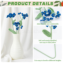 Цветочные украшения ручной работы крючком из полиэфирной пряжи&nbsp;DIY-WH0430-622A