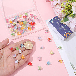 72шт 9 цвета акриловые подвески&nbsp;OACR-SC0002-38A