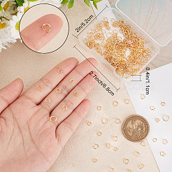 300 шт. 3 стиля стойки с покрытием из латуни соединительные кольца&nbsp;KK-BBC0023-05G