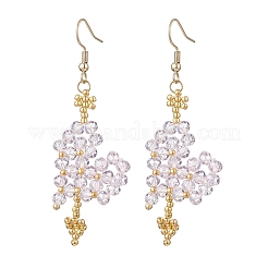 Болтающие серьги из стекла&nbsp;EJEW-MZ00688-01