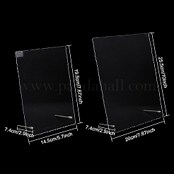 2 комплект 2 стилей прямоугольная прозрачная акриловая демонстрационная доска для дизайна ногтей&nbsp;ODIS-NB0001-35