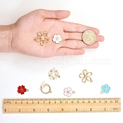 Подвески из эмали и сплава&nbsp;ENAM-SZ0001-09LG