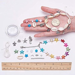 Изготовление летнего пляжного браслета своими руками&nbsp;DIY-SC0002-66