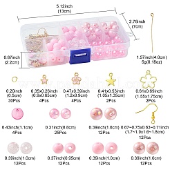 Набор для изготовления круглых висячих сережек из акрила и сплава своими руками DIY-FS0006-30