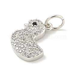 Покрытие стойки латунь микропаве прозрачные подвески из кубического циркония&nbsp;KK-B093-02D-P