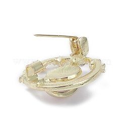 Горный хрусталь планета со звездой брошь булавка&nbsp;JEWB-M027-01LG-02