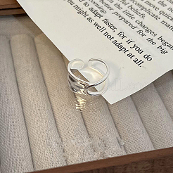 Кольца-манжеты из стерлингового серебра 925 пробы с родиевым покрытием для мужчин&nbsp;FS-WG54AA0-01