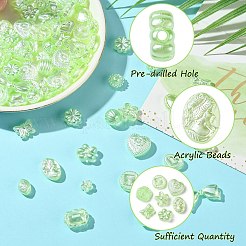 100шт 20 стиля акриловые бусины&nbsp;FIND-CJ0002-75