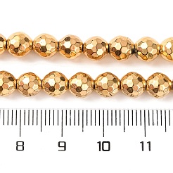 Гальванические нити из синтетических немагнитных гематитовых бусин&nbsp;G-H027-B01-04