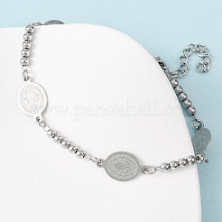 Браслеты из нержавеющей стали 304 Religion&nbsp;LS-BJEW-F524-04A-P