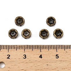 Латунные бусины разделители для поставки стразов&nbsp;X-RB-A014-Z6mm-01AB-NF