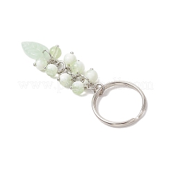 5 шт. брелки из стекла с трещинами и ламповой отделкой ручной работы&nbsp;KEYC-JKC01310