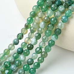 Натуральные полосатые агатовые / полосатые агатовые бусинки&nbsp;G-G581-8mm-12