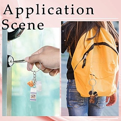 5 шт. брелоков из непрозрачной смолы&nbsp;KEYC-YW00242-01