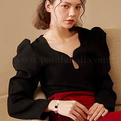 Прорезиненные бусины с имитацией силикона и акрила&nbsp;MACR-PA0001-06B-05