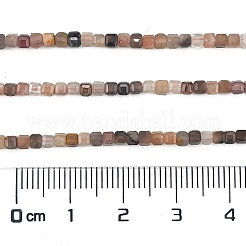 Нити из натуральных бусин из нескольких лунных камней&nbsp;LS-G-H003-A02-01