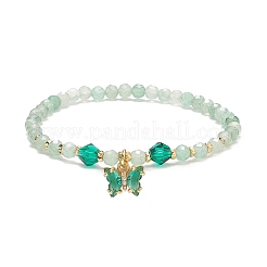 5 шт. 5 стильных браслета из натуральных смешанных драгоценных камней и стеклянных бусин&nbsp;BJEW-JB08881