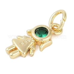 Подвеска из латуни с микропаве из кубического циркония&nbsp;KK-H509-41G