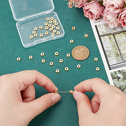 40 шт. Латунные дистанционные бусины&nbsp;KK-LP0001-13