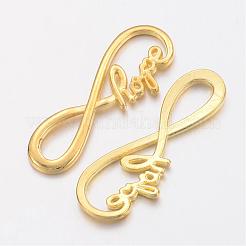 Сплав бесконечности в тибетском стиле с соединителями надежных ссылок&nbsp;TIBE-S230-G-FF