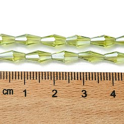 Прозрачные стеклянные бусины гальваническим пряди&nbsp;GLAA-K064-05A-PL04