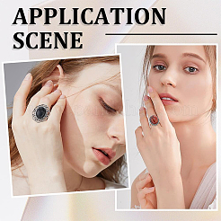 Наборы для самостоятельного изготовления регулируемых колец из железа и сплава&nbsp;DIY-YW0017-14AS