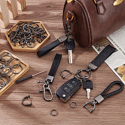 Брелок-подвеска из сплава и искусственной кожи&nbsp;AJEW-NB0007-03