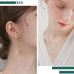 10 шт. подвески из латуни с микропаве&nbsp;KK-BBC0017-99