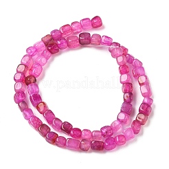 Нити бусин из натурального агата с прожилками дракона (окрашенные и нагретые)&nbsp;G-G177-E14-03