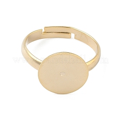 Регулируемая латунные сеттинги площадку кольцо&nbsp;KK-K414-10B-G