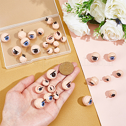 16 пара 8 стиля 3d abs кукла ремесло мультфильм подвижный глаз&nbsp;FIND-PH0028-12