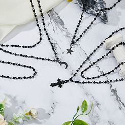 3 комплект из 3 подвесок в виде луны&nbsp;NJEW-FI0001-14