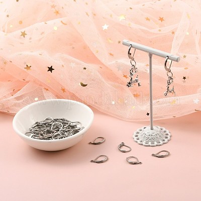 Устойчивая к потускнению французская серьга-кольцо&nbsp;STAS-H010-1