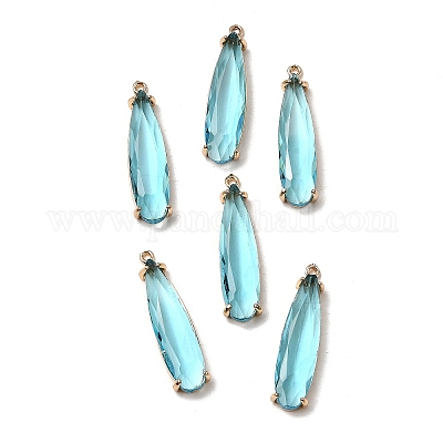 Латунь стекло кулоны&nbsp;GLAA-XCP0001-68A-1