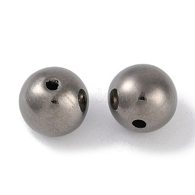 Пластиковые круглые бусины ccb&nbsp;ALUM-U001-08A-06-1