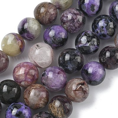 Естественно чароитовыми бисер пряди&nbsp;G-C270-O03-08-1