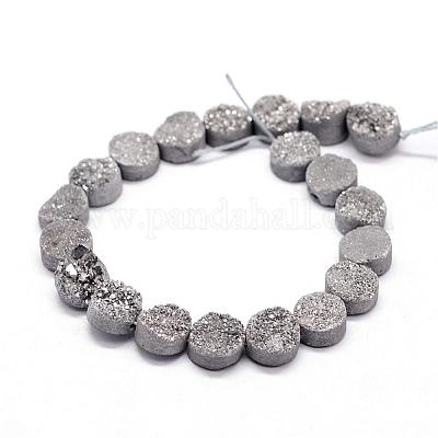 Гальванизированные натуральные и окрашенные гнутые агатовые бусинки G-N0169-004D-01-1