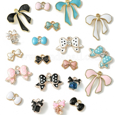 20шт 20 стиля подвески из сплава с эмалью&nbsp;ENAM-YW0003-92-1