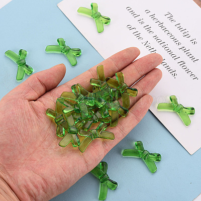 Прозрачные акриловые бусины X-TACR-S154-55B-925-1